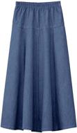 👗 stylish a-line denim maxi skirt for girls: baby o kids jeans, 4-18 years logo