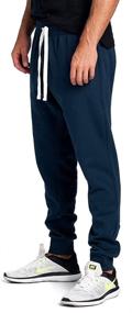 img 3 attached to Joggers Sweatpants Fleece Elastic Camouflage