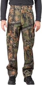 img 4 attached to 👖 TrailCrest Boys Camouflage Hunting Pants - Elastic Waistband with 6 Pocket Cargo Design - Youth Size