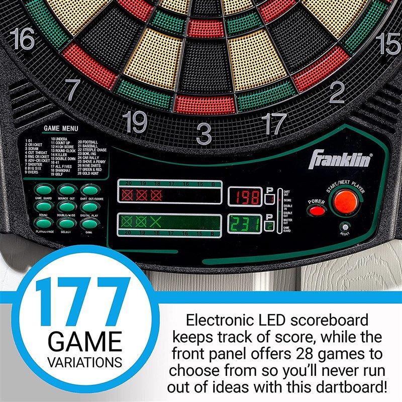 Franklin sports fs6000 clearance electronic dartboard