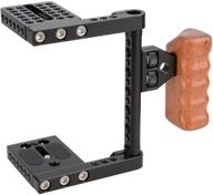 camvate camera stabilizer wooden handle logo