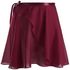 img 2 attached to Agoky Chiffon Ballet Georgette Skirts Women's Clothing and Skirts