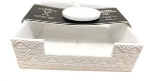 img 1 attached to Ceramic Square Napkin Holders: A Stylish Collection for Every Table Setting