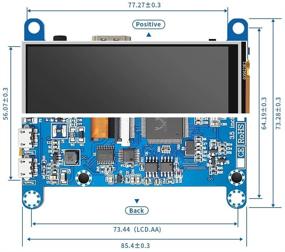 img 2 attached to 📺 JniTyOpt 3,5-дюймовый дисплей для Raspberry Pi 4 - бесплатный драйвер - TFT-монитор с сенсорным экраном HDMI Plug & Play - разрешение 480x320 - поддержка Raspberry Pi 4/3/2 B B+/A+/Windows 10/8/7