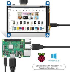 img 3 attached to 📺 JniTyOpt 3,5-дюймовый дисплей для Raspberry Pi 4 - бесплатный драйвер - TFT-монитор с сенсорным экраном HDMI Plug & Play - разрешение 480x320 - поддержка Raspberry Pi 4/3/2 B B+/A+/Windows 10/8/7