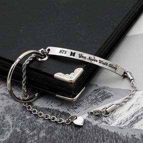 img 3 attached to Bangtan Bracelet Never Alone Jewelry