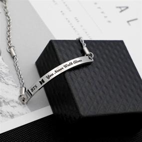 img 2 attached to Bangtan Bracelet Never Alone Jewelry