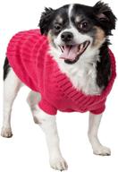 premium rib-collared pet sweater crafted with high-quality cotton fabric логотип