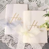 📚 eayaya vow books: his and hers wedding vows book set, yellow+gray, perfect wedding keepsake and gift logo