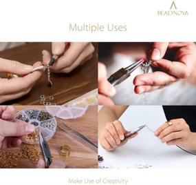 img 1 attached to 💍 300Pcs BEADNOVA 10mm Silver Jewelry Jump Rings - Open Jump Rings for Jewelry Making & Keychains