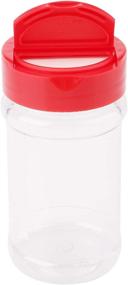 img 2 attached to 🌶️ Bekith Set of 16 BPA-Free Plastic Spice Jars - 6 Oz Containers for Storing Spice, Herbs, and Powders, with Red Flip Top Cap for Easy Pouring or Shaking