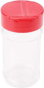 img 1 attached to 🌶️ Bekith Set of 16 BPA-Free Plastic Spice Jars - 6 Oz Containers for Storing Spice, Herbs, and Powders, with Red Flip Top Cap for Easy Pouring or Shaking