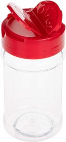 img 3 attached to 🌶️ Bekith Set of 16 BPA-Free Plastic Spice Jars - 6 Oz Containers for Storing Spice, Herbs, and Powders, with Red Flip Top Cap for Easy Pouring or Shaking