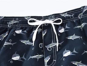 img 2 attached to 🐠 Blue Fish Print Boys' Swimwear with Akula Swimsuit and Convenient Printed Pockets