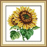 yeesam art sunflowers embroidery needlepoint logo