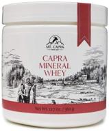🐐 revitalizing and nutrient-packed capra mineral whey: a potassium-rich whole-food supplement from mt. capra since 1928 - 12.7 oz powder logo
