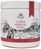 🐐 восстанавливающая и питательная минеральная сыворотка capra mineral whey: полноценная добавка из пищи, богатая калием, от mt. capra с 1928 г. - 12.7 унции порошка логотип