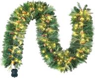 joiedomi chrsitmas garland battery christmas logo