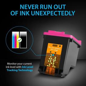 img 1 attached to 🖨️ Smart Ink Remanufactured HP 61 XL 61XL Combo Pack Ink Cartridge Replacement - Black & Tri-Color - Compatible with HP Envy 4500 4502 5530, OfficeJet 4630, DeskJet 3510 3050 2548 2540 1510 1010 1000