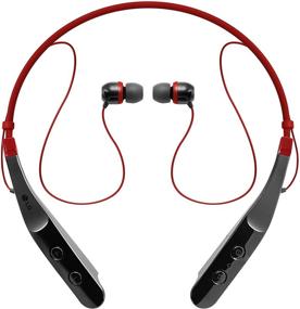 img 2 attached to Улучшите свой звуковой опыт с беспроводной гарнитурой LG TONE TRIUMPH HBS-510 Wireless Bluetooth в красном цвете.