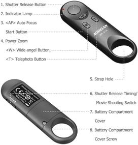 img 1 attached to 📷 Wireless Camera Remote Control Shutter for Canon EOS Rebel SL2, SL3, 77D, R5, R6, PowerShot SX70 HS, G7 X Mark III, G5 X Mark II, T7i, M50, EOS RP, R, M6 Mark II - Compatible Replacement for Canon BR-E1