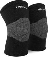 🎽 profitness bamboo knee sleeves (one pair) - joint pain & arthritis pain relief, effective support for running, pain management, arthritis pain, post-surgery recovery логотип