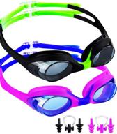 👶 sborti 2 pack kids swimming goggles: leak-free, anti-fog, uv protection water glasses logo