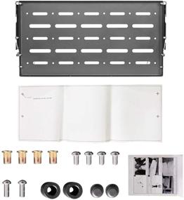 img 2 attached to 🏕️ Convenient Outdoor Camping Storage Rack Shelf for Jeep Wrangler JK & JKU Unlimited: u-Box Wrangler Tailgate Table 2007-2018 Compatible