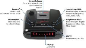 img 3 attached to 🚗 Escort Passport S55 Radar Detector: Extended Long Range with Escort Live App, AutoMute, AutoSensitivity, Audible Alerts, LED Display, Signal Strength Meter | Black