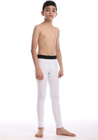 img 1 attached to Ultimate Thermal Compression 👖 Legging: CVVTEE Boys' Active Clothing