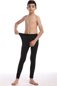 img 2 attached to Ultimate Thermal Compression 👖 Legging: CVVTEE Boys' Active Clothing