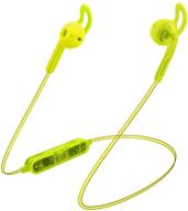 candywirez hi-fi jelly series wireless neon yellow earbuds logo