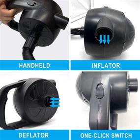 img 2 attached to 🔌 WEEFEESTAR Electric Air Pump: Efficient Inflator/Deflator for Pool Inflatables, Air Mattresses, Boats, and More!