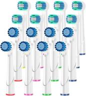 🪥 16-pack replacement toothbrush heads for oral b braun electric toothbrush - compatible with oral b cross action/pro1000/9000/500/3000/8000 - long-lasting & high-quality logo