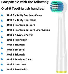 img 3 attached to 🪥 16-Pack Replacement Toothbrush Heads for Oral B Braun Electric Toothbrush - Compatible with Oral B Cross Action/Pro1000/9000/500/3000/8000 - Long-lasting & High-Quality