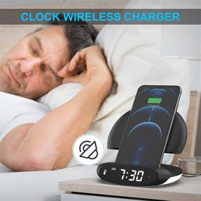 img 1 attached to ⚡️ OXX 15W Wireless Charger Pad with Clock and Light for Galaxy/iPhone - Fast Qi Charging