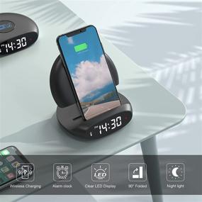 img 3 attached to ⚡️ OXX 15W Wireless Charger Pad with Clock and Light for Galaxy/iPhone - Fast Qi Charging