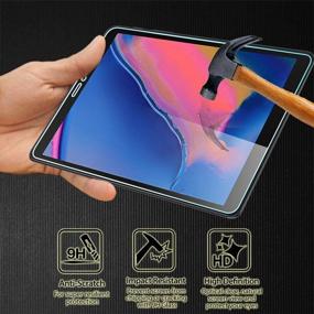 img 2 attached to 📱 Orzero (2 шт.) Защитное стекло для экрана для Samsung Galaxy Tab A 8.0 дюйма с S Pen 2019, полноэкранная защита (вечная замена)