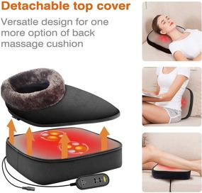 img 3 attached to 🦶 Snailax 2-in-1 Shiatsu Foot and Back Massager with Heat: Ultimate Relief for Back, Leg, and Foot Aches