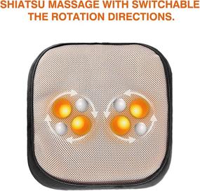 img 1 attached to 🦶 Snailax 2-in-1 Shiatsu Foot and Back Massager with Heat: Ultimate Relief for Back, Leg, and Foot Aches