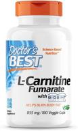 💊 doctor's best l-carnitine fumarate with sigma tau carnitine (855 mg) veggie caps, 180-count logo