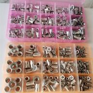 🔩 high-quality 300 pcs aluminum rivet nut kit - versatile rivnut nutsert assortment (150pcs metric+150pcs sae) logo