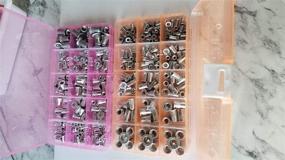 img 1 attached to 🔩 High-Quality 300 pcs Aluminum Rivet Nut Kit - Versatile Rivnut Nutsert Assortment (150pcs Metric+150pcs SAE)