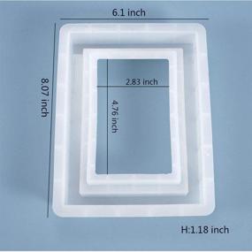img 2 attached to Versatile SSEE UV Epoxy Transparent Resin Frame Mould: Photo Frame Resin Mold for DIY Projects!