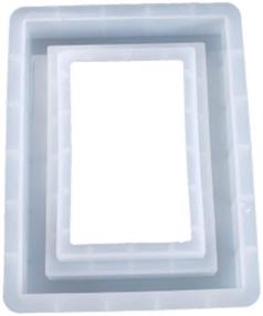 img 1 attached to Versatile SSEE UV Epoxy Transparent Resin Frame Mould: Photo Frame Resin Mold for DIY Projects!