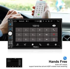 img 1 attached to 📱 Vanku Android 10 Автомобильный стереофондер с двумя DIN-дырками - 4ГБ + 64ГБ, GPS, WiFi, поддержка камеры заднего вида, Android Auto, Mirror Link, USB, SWC - 7-дюймовый сенсорный экран
