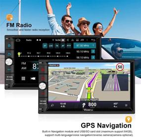 img 2 attached to 📱 Vanku Android 10 Автомобильный стереофондер с двумя DIN-дырками - 4ГБ + 64ГБ, GPS, WiFi, поддержка камеры заднего вида, Android Auto, Mirror Link, USB, SWC - 7-дюймовый сенсорный экран