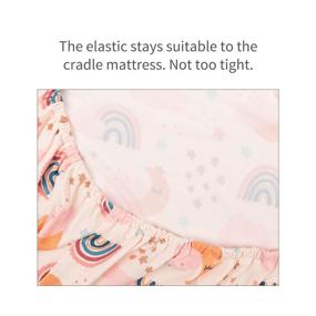 img 2 attached to 👶 ALVABABY Stretchy Fitted Pack n Play Playard Sheet - Large 27x39x4, 2 Pack Portable Crib Sheet for Boys and Girls - Soft and Light