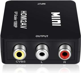 img 4 attached to 🔌 Auprite HDMI к RCA конвертер, 1080P HDMI к AV 3RCA CVBs композитный видео-аудио адаптер - Поддерживает PAL/NTSC для ТВ Xbox, Switch, TV Stick, Roku, Blu-Ray, DVD плеер и других