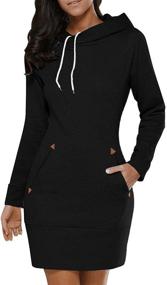 img 4 attached to 👗 BUIBIU Women's Cotton Sleeve Hoodie - Clothing and Dresses for Women